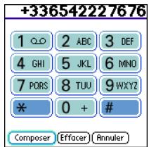 TREO 600 - Composition d'un numero à l'aide du Clavier de numérotation à l'écran - 3