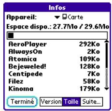 TREO 600 - Copie d'applications sur une carte d'extension - 2