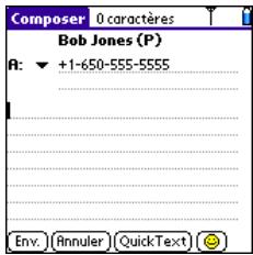 TREO 600 - Création et envoi d'un message - 1