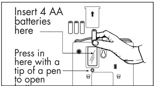 AMERIPHONE XL-40 - Installing the Backup Batteries - 1