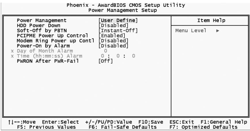 ECS N2U400-A - Power Management Setup - 1