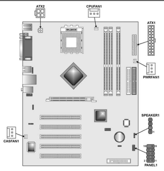 ECS N2U400-A - Connecting Case Components - 1