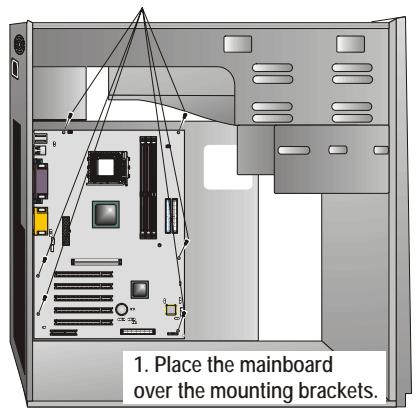 ECS N2U400-A - Installing the Motherboard in a Case - 1