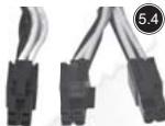 SILVERSTONE STRIDER ESSENTIAL ST60F-ES 80PLUS - Connecteur de puissance de carte principale ATX 20-broche - 3