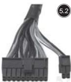SILVERSTONE STRIDER ESSENTIAL ST60F-ES 80PLUS - Stromverbindungen - 3