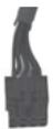 SILVERSTONE STRIDER ESSENTIAL ST60F-ES 80PLUS - Connecteur de puissance pci-e 6-broche. - 1