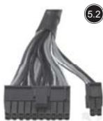 SILVERSTONE STRIDER ESSENTIAL ST60F-ES 80PLUS - Conectadores de la fuente de alimentación - 2