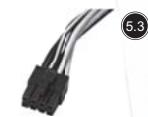 SILVERSTONE STRIDER ESSENTIAL ST60F-ES 80PLUS - Conectadores de la fuente de alimentación - 3