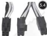 SILVERSTONE STRIDER PLUS ST75F-P 80PLUS SILVER - Connettori di alimentazione elettrica per schedamadre ATX 20-pin - 4