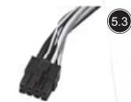 SILVERSTONE STRIDER PLUS ST85F-P 80PLUS SILVER - Conectadores de la fuente de alimentación - 3
