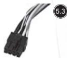 SILVERSTONE STRIDER PLUS ST85F-P 80PLUS SILVER - Connecteur de puissance de carte principale ATX 20-broche - 1