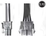 SILVERSTONE STRIDER ST45SF 80PLUS BRONZE - SATA Festplatten Strombuchse/Stecker - 1