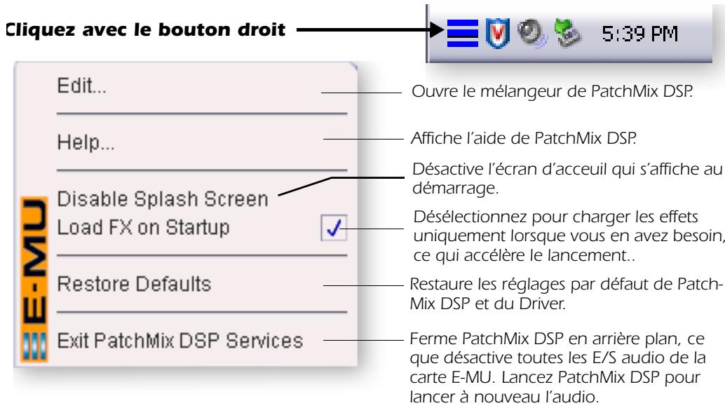 E-MU 1212 M PCIE - Icône E-MU de la barre de tâche Windows - 1