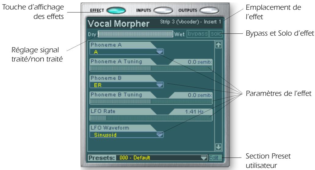 E-MU 1212 M PCIE - Écran d'édition des effets - 1
