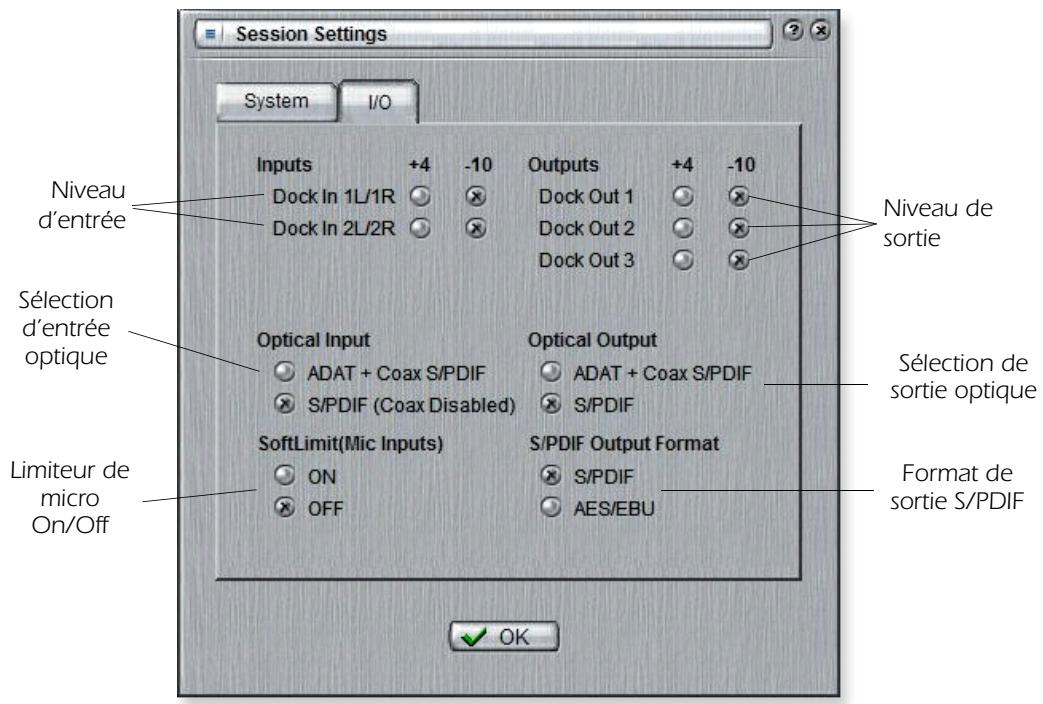 E-MU 1212 M PCIE - Comparaison des signaux à -10 dBV et +4 dBu - 2