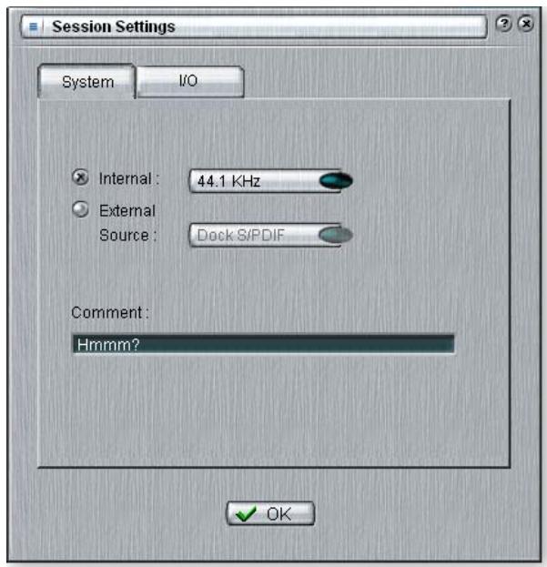 E-MU 1212 M PCIE - Paramètres système - 1