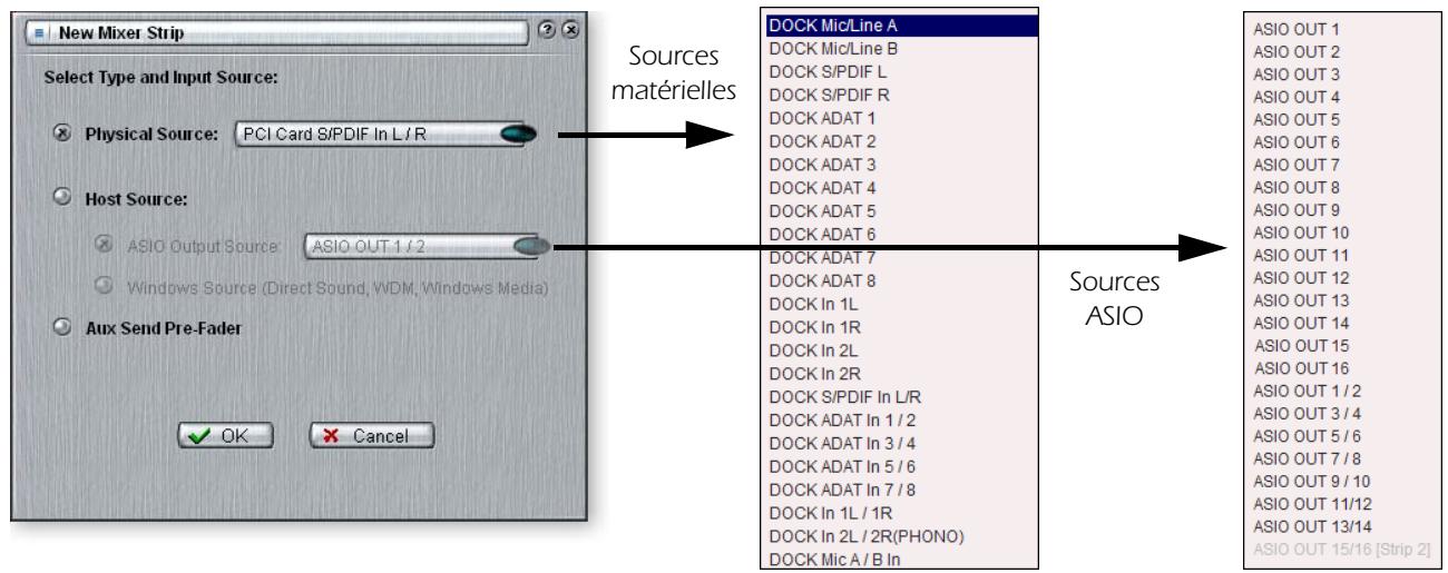 E-MU 1212 M PCIE - Pour ajouter une nouvelle voie : - 1