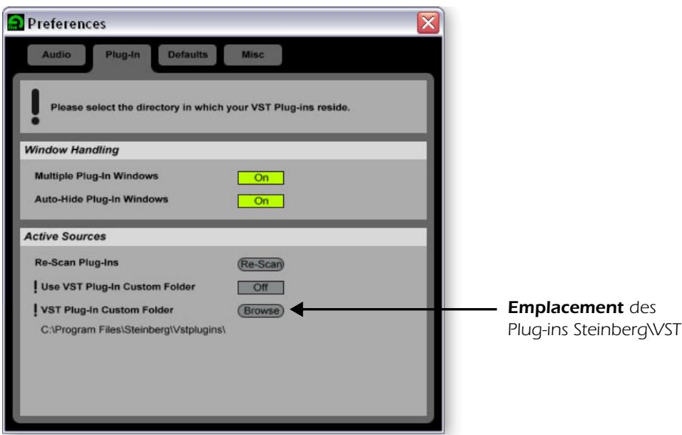 E-MU 1212M PCI - Configuration des Plug-ins - 1