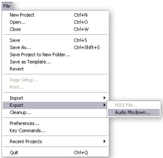E-MU 1212M PCI - Exporter les fichiers audio - 1