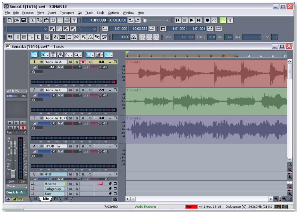 E-MU 1212M PCI - - Exporter les signaux audio en sté reproduction - 1