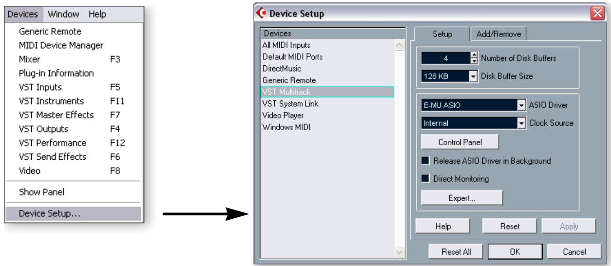 E-MU 1212M PCI - - Configuration de Cubase LE - 1