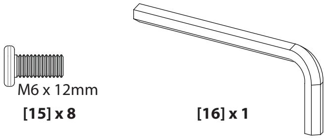 SANUS BFAV344 - Supplied Parts and Hardware. - 17