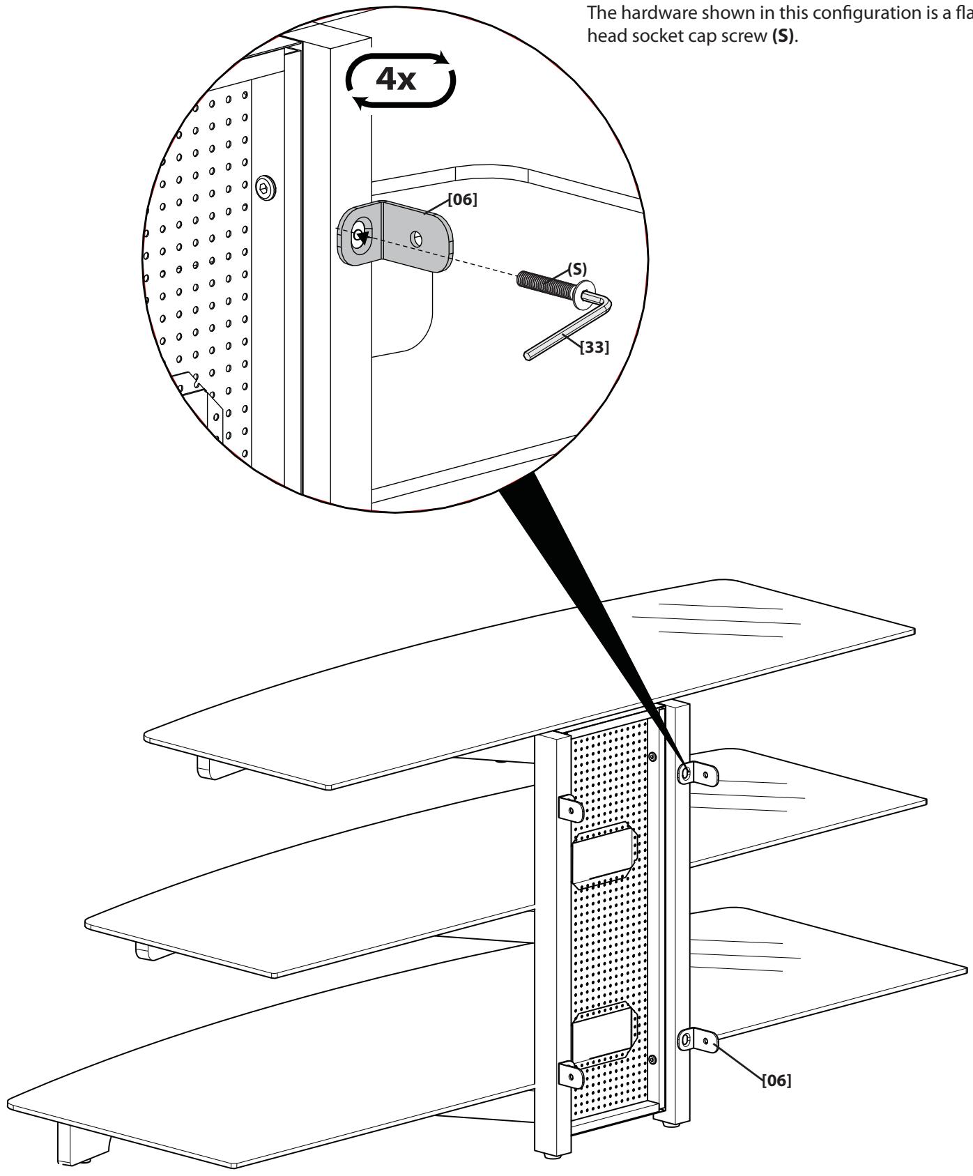 SANUS FMK056 - Attach Pillar Brackets to Furniture - 6