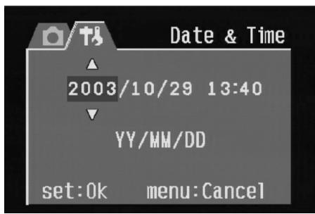 DAITSU DF-410Z - Réglage de la date et de l'heure - 2