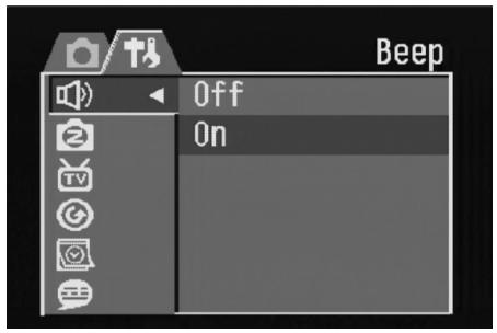 DAITSU DF-410Z - Réglage du bip sonore - 2