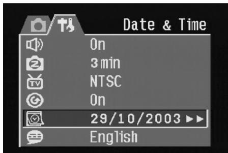 DAITSU DF-410Z - Réglage de la date et de l'heure - 1