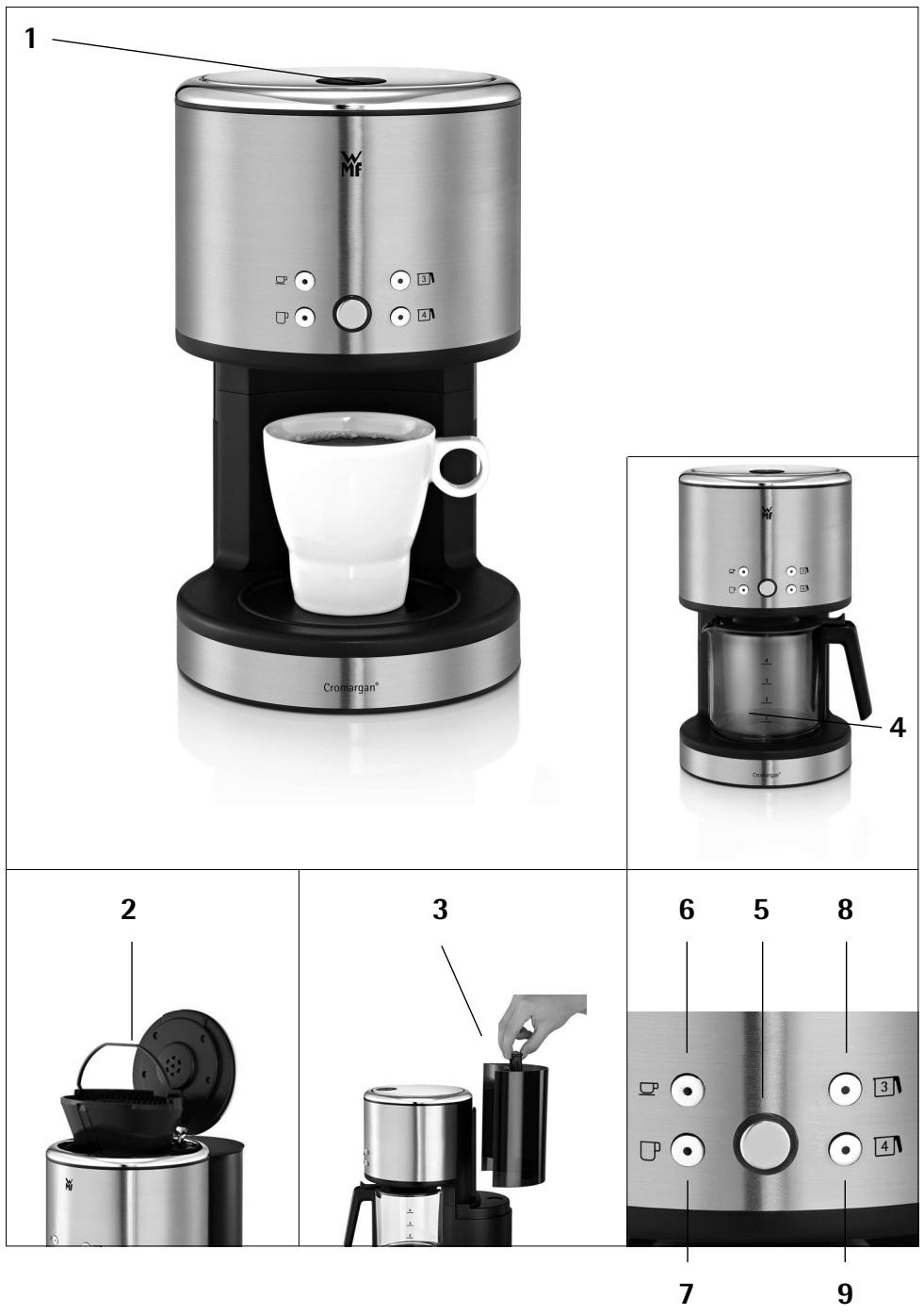 WMF COUP VERRE MINI - AromaOne Filterkaffeemaschine - 3