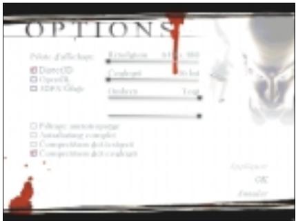 EIDOS HITMAN-TUEUR A GAGES - AFFICHAGE (ECRAN D'OPTIONS) - 1