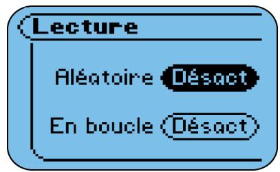 RIO S50 - Activation de la lecture aléatoire et de la lecture en boucle - 1