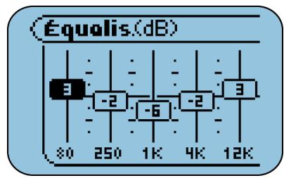 RIO S50 - Configuration de l'équivalenceur - 1