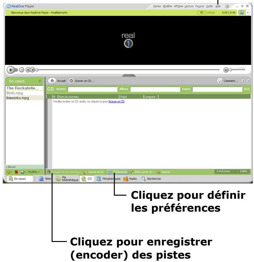 RIO S50 - Enregistrement d'un CD audio - 1