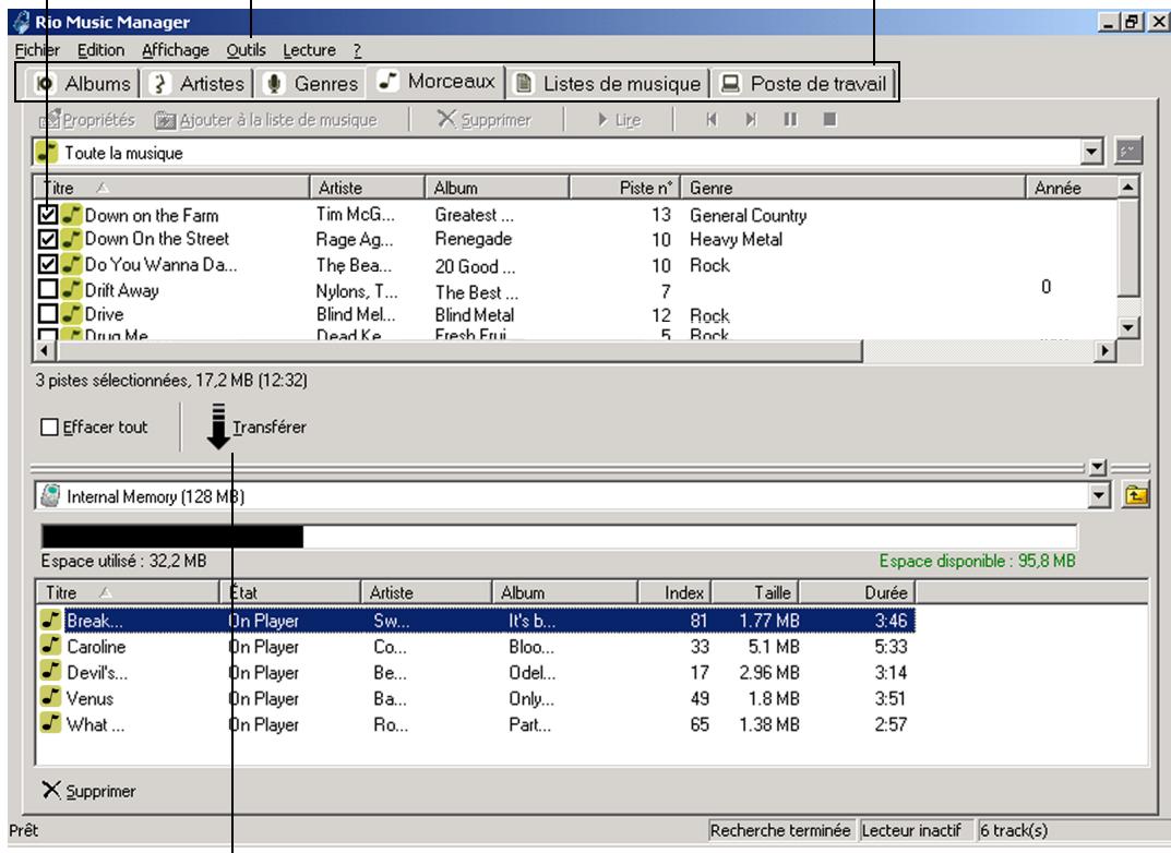 RIO S50 - Téléchargement de musique sur votre lecteur Rio - 1