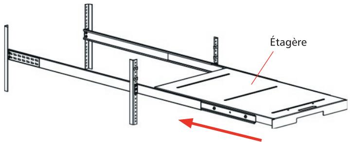 TANDBERG SUPERLOADER DLT-LTO SLIDERAIL - 3ème étape : installation du rail de glissement - 1