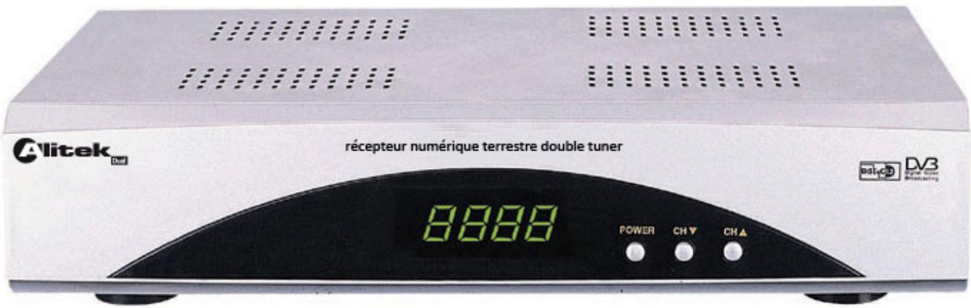 ALITEK 535071 - Récepteur numérique terrestre double tuner - 1
