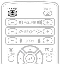 AVIO IP-25E - Appuyez de nouveau sur la touche POWER (o). la lampe s'éteint. - 2
