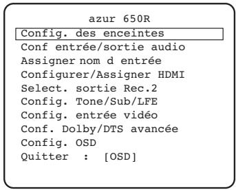 CAMBRIDGE AZUR 650R - Configuration des enceintes - 5