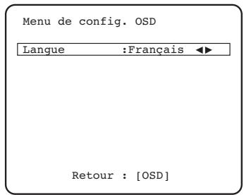 CAMBRIDGE AZUR 650R - Paramétrage du menu affché à l'écran (OSD) - 1