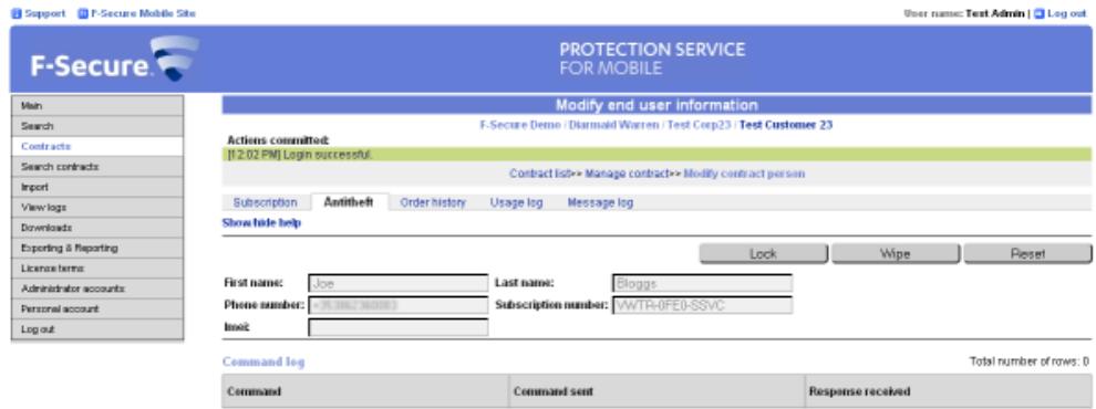 F-SECURE MOBILE SECURITY - Utiliser l'antivol à distance - 1