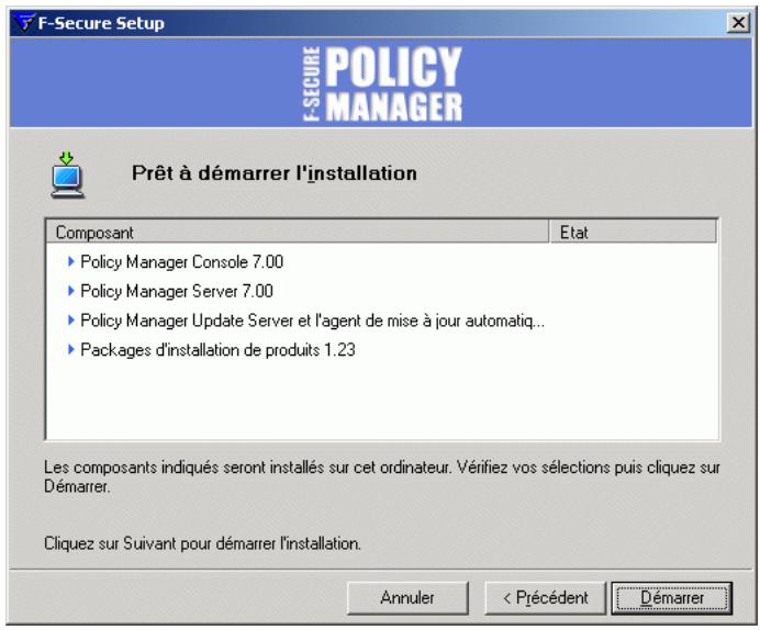 F-SECURE POLICY MANAGER 7.0 - Etape 8. - 1