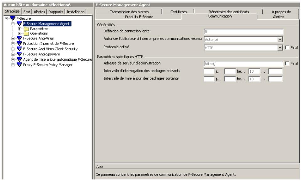 F-SECURE POLICY MANAGER 7.0 - Modification des paramètres de stratégie - 1