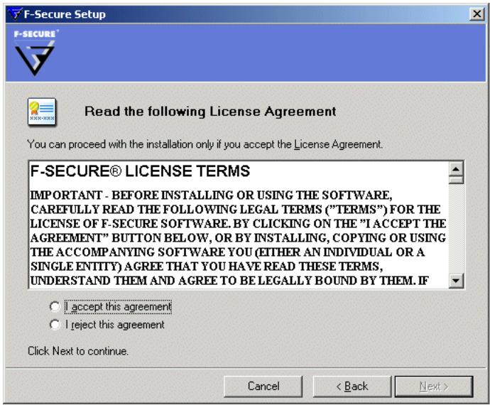 F-SECURE POLICY MANAGER 7.0 - Etape 3. - 1