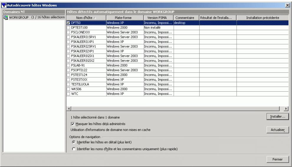F-SECURE POLICY MANAGER 7.0 - Auto-découvrir hôtes windows - 2