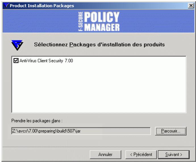 F-SECURE POLICY MANAGER 7.0 - Étape 10. - 1