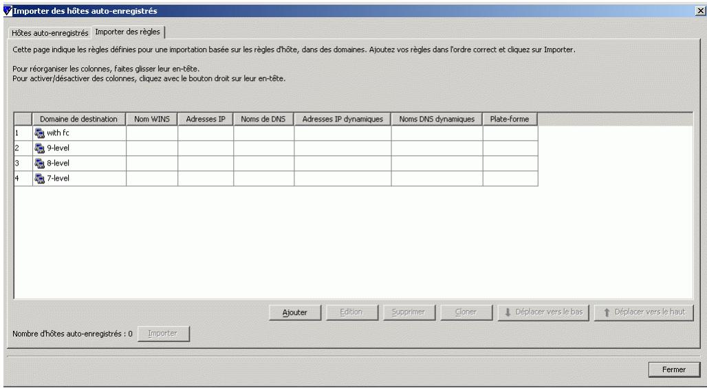 F-SECURE POLICY MANAGER 7.0 - Règles d'importation de l'auto-enregistrement - 1