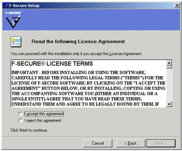 F-SECURE POLICY MANAGER 7.0 - Etape 3. - 1