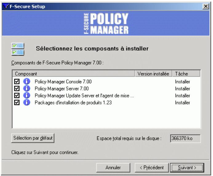F-SECURE POLICY MANAGER 7.0 - Étape 5. - 1